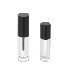 3.8 ml Corroso redondo Varío vacío Tubos de varita transparente Logotipo de labios personalizados con cepillo grande Varita grande